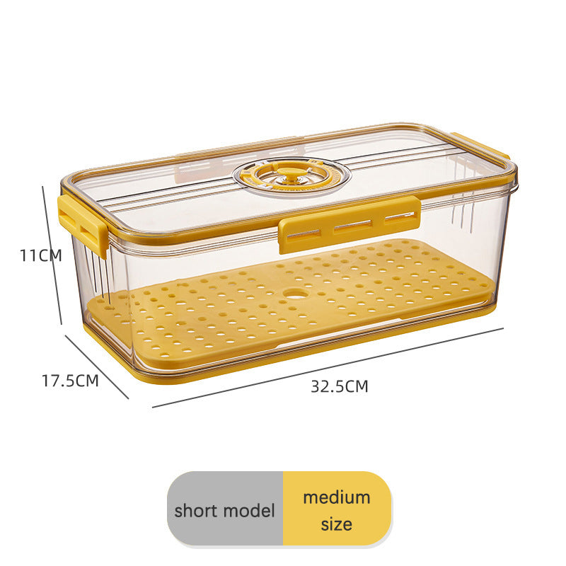 Large Capacity Transparent Refrigerator Storage Box – Food Grade Plastic Kitchen Organizer & Sealed Preservation Container