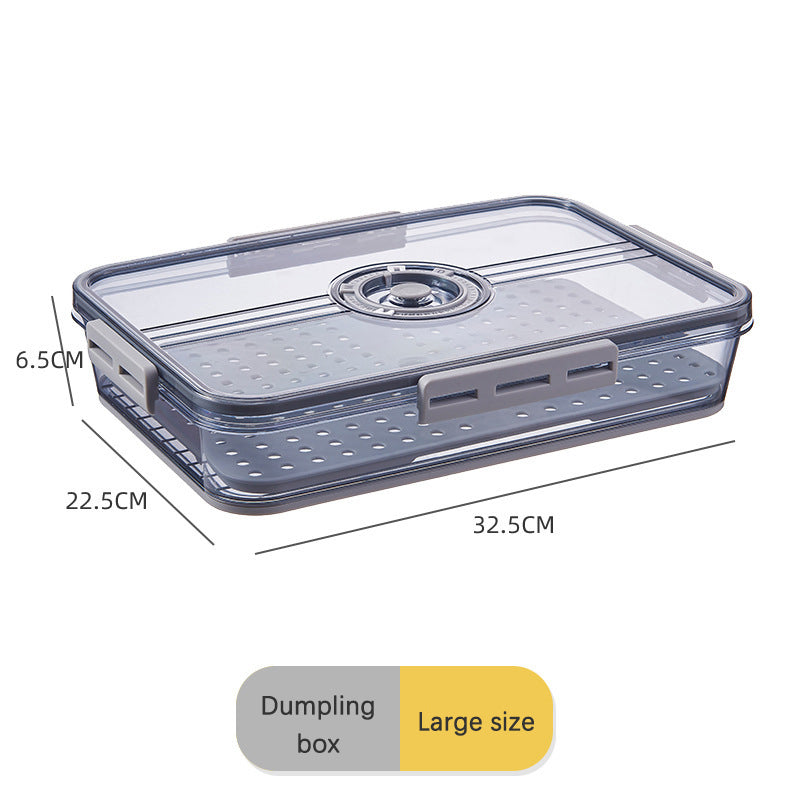 Large Capacity Transparent Refrigerator Storage Box – Food Grade Plastic Kitchen Organizer & Sealed Preservation Container