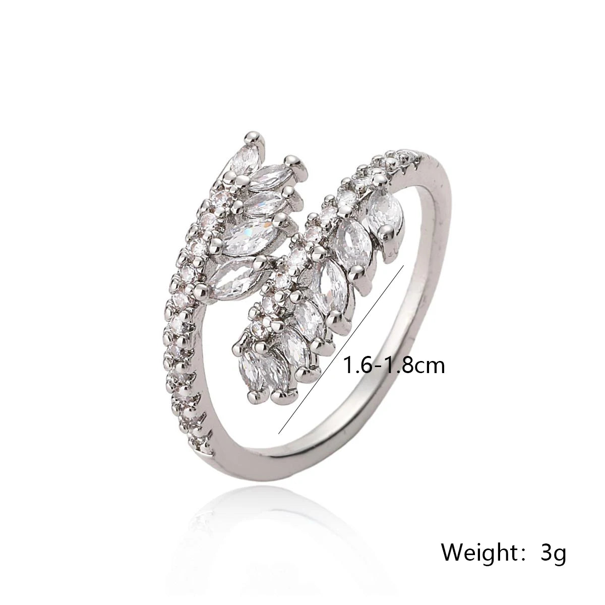 European and American Wheat Ear Geometric Opening Ring – Niche Luxury Women’s Jewelry