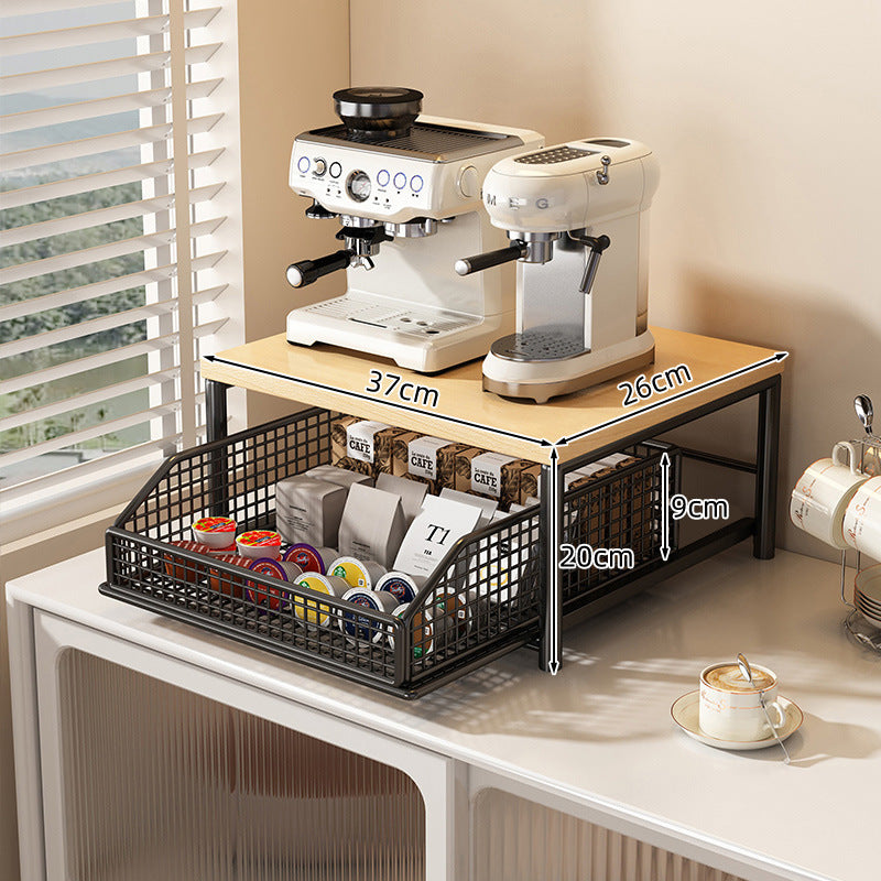 Modern Kitchen Microwave Shelf – Space-Saving Countertop Storage Rack for Appliances & Elegant Organization