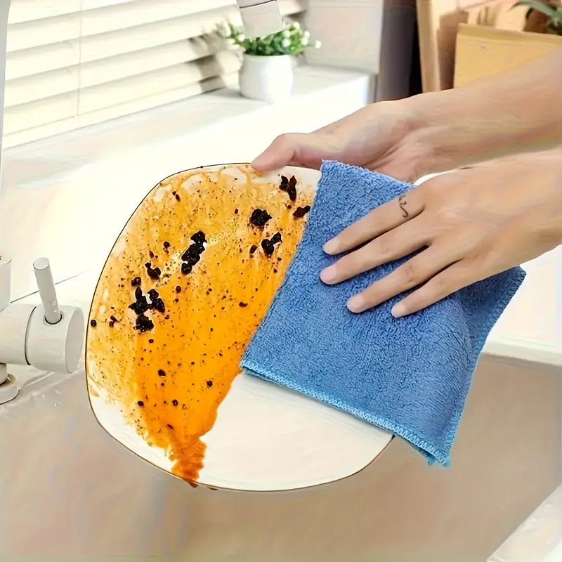 Multi-Purpose Microfiber Cleaning Cloths – 10 or 20pcs Set | Reusable, Absorbent & Quick-Dry Towels for Kitchen, Yard & More