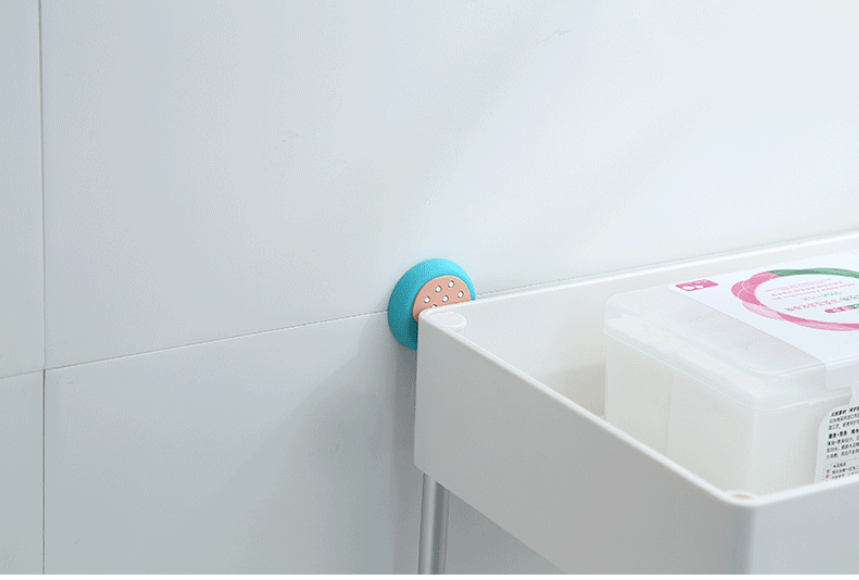 Cartoon Silicone Door Handle Anti-Collision Pad – Wall Protective Suction Cup Bumper