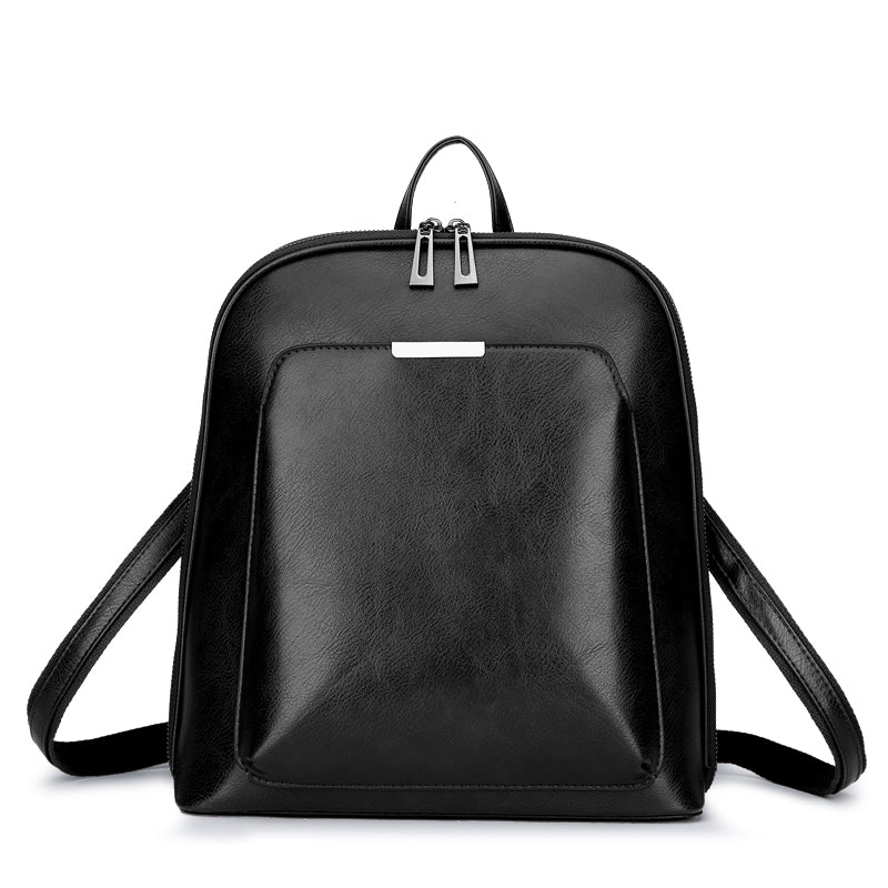 Women’s High-Quality PU Leather Backpack – Fashion Vintage Large Capacity Shoulder Bag