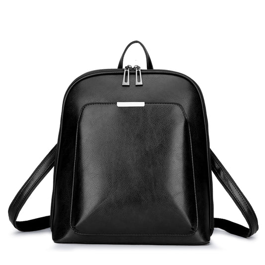 Women’s High-Quality PU Leather Backpack – Fashion Vintage Large Capacity Shoulder Bag