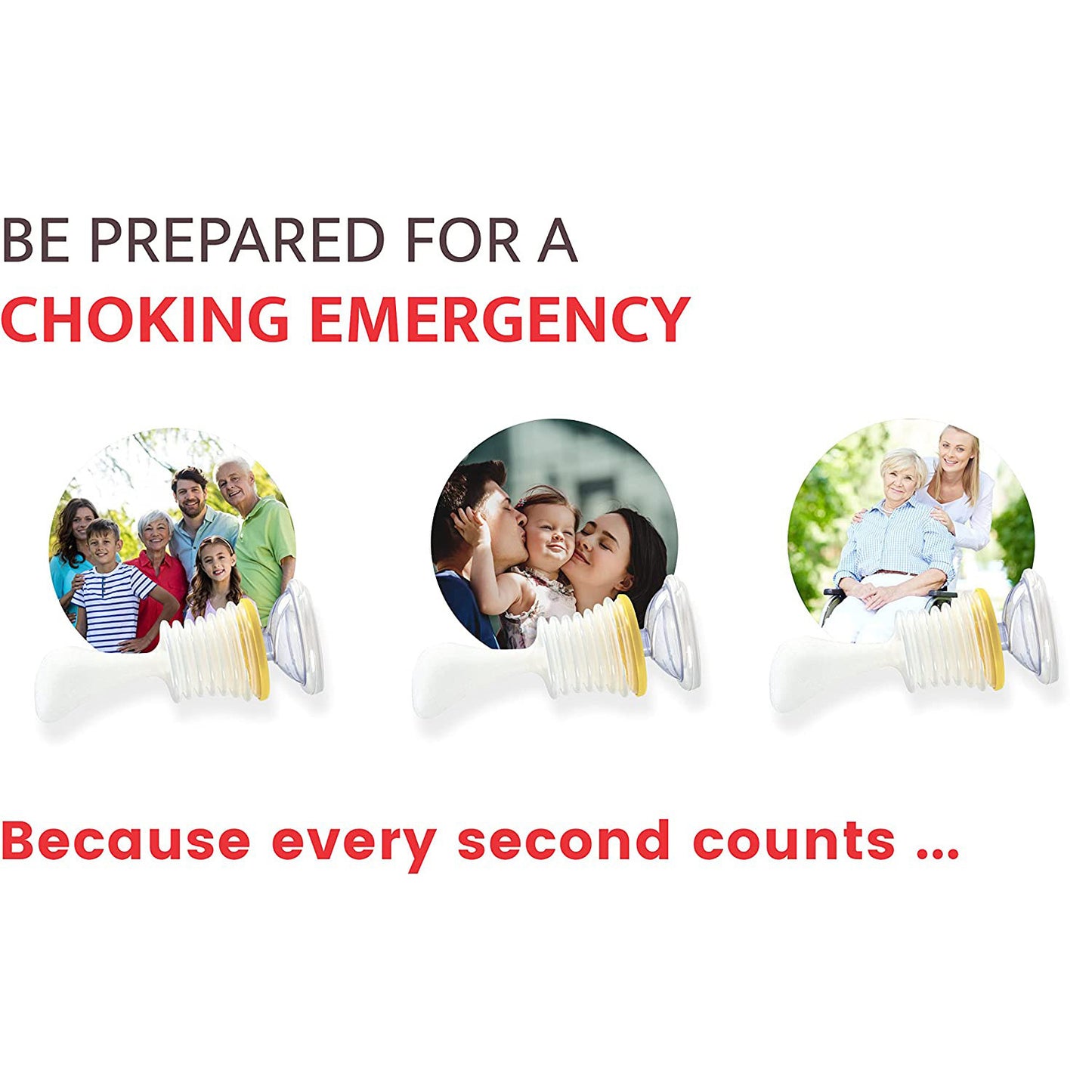 Choking Emergency Device – Portable First Aid Suction Tool for Home & Travel Safety