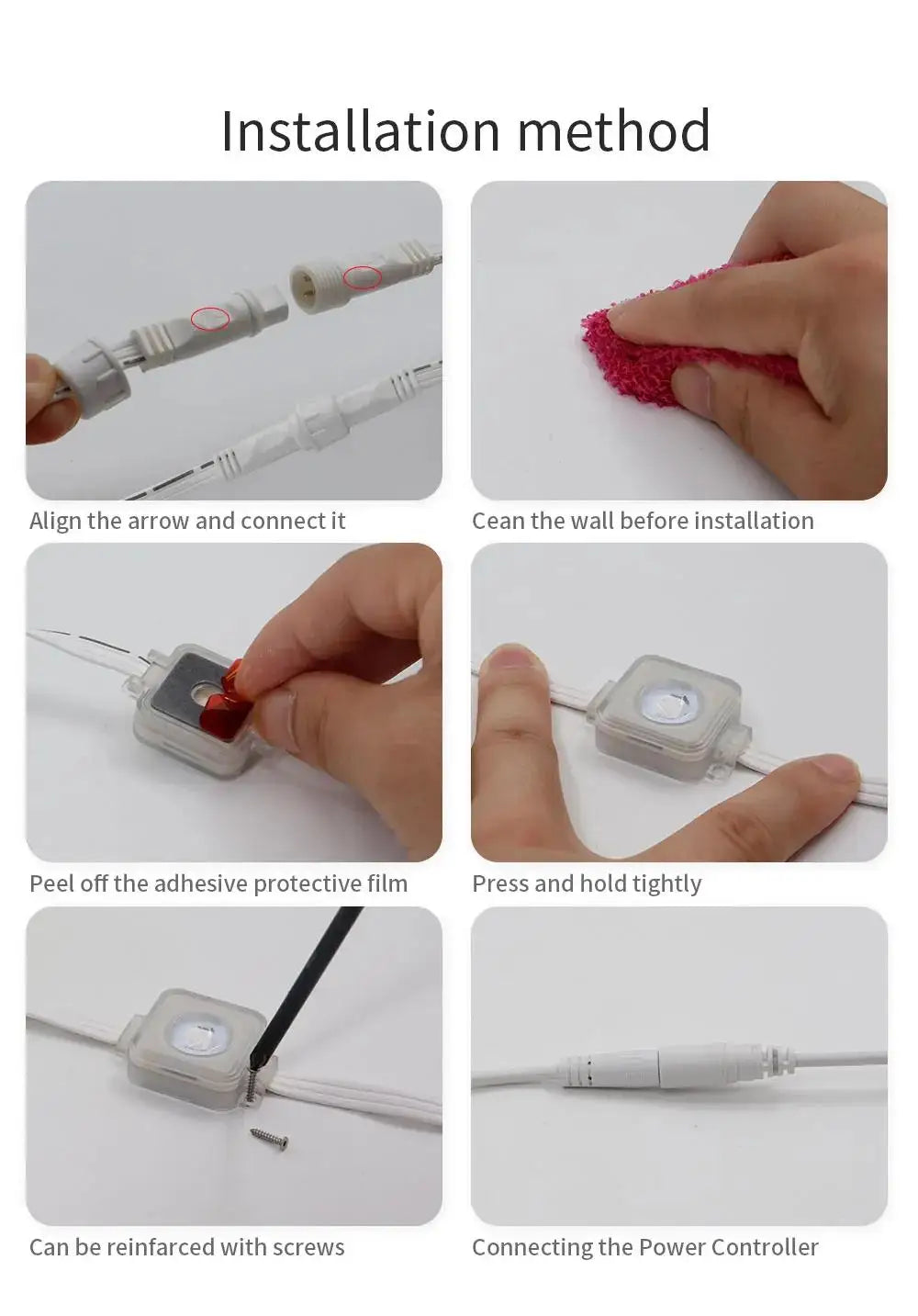 100FT 60 LED Waterproof RGB Outdoor String Lights – Permanent Eaves Lighting for Christmas, Birthday & Holiday Parties