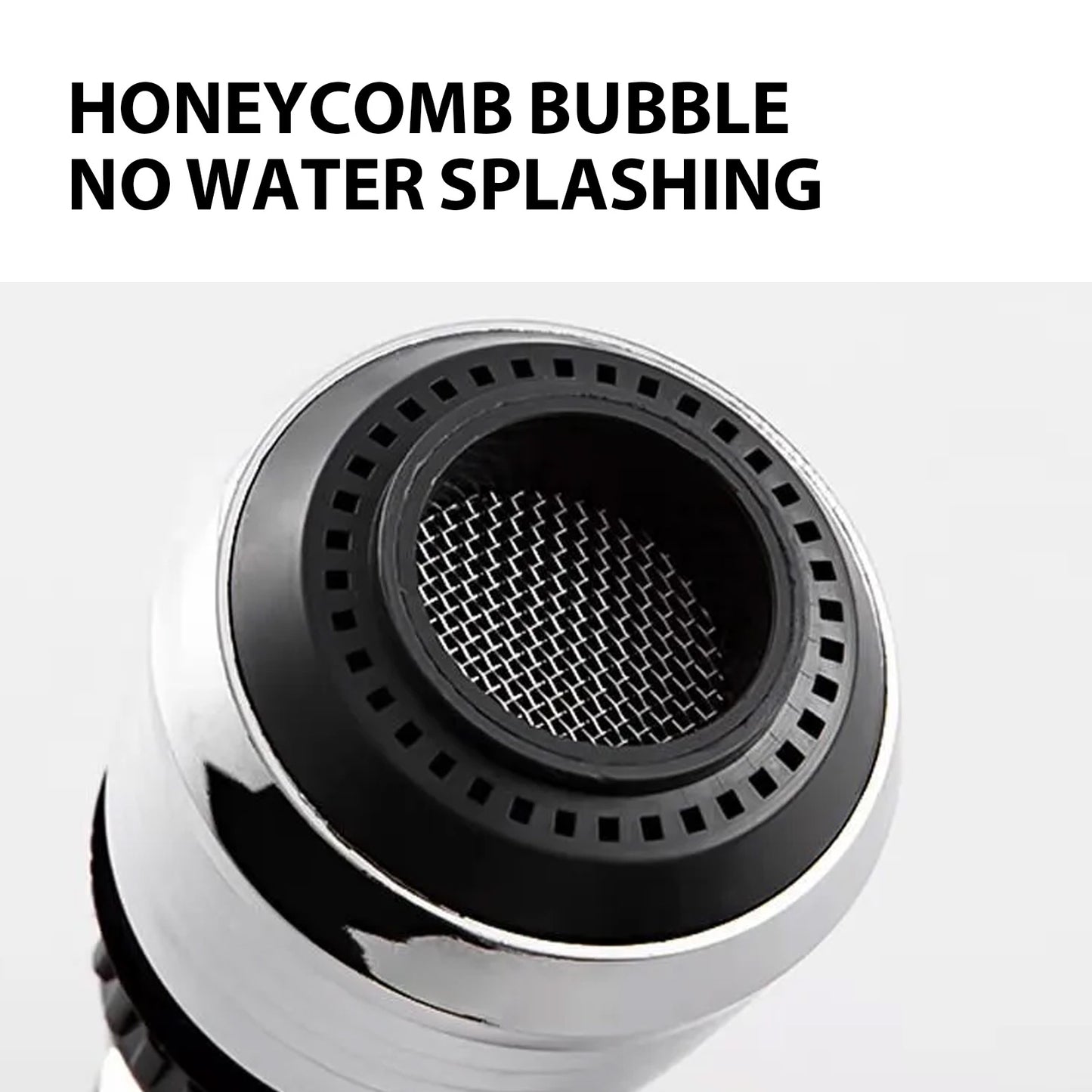 Supercharged Shower Head – 360° Rotating Stainless Steel Anti-Splash Faucet for Home & Kitchen