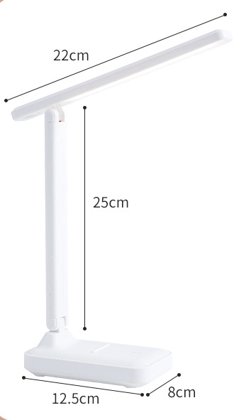 Eye Protection LED Desk Lamp – Touch Dimming, Color Adjustable, USB Charging Bedside Reading Lamp