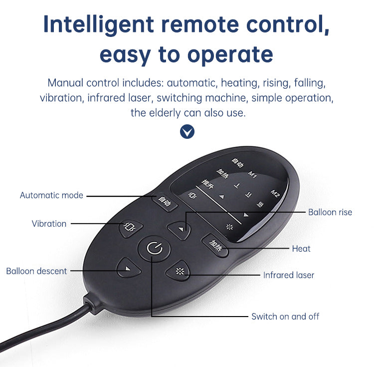 Lumbar Waist Massager – Inflatable Hot Compress Back & Cervical Air Pressure Pain Relief