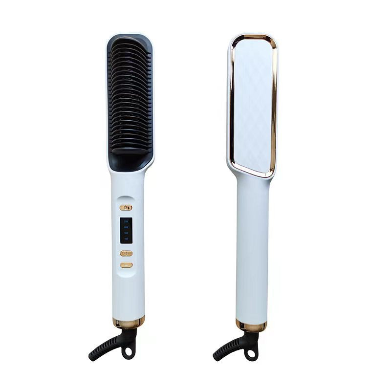 Electric Hair Straightener – LCD Dual-Purpose Negative Ion Hair Comb & Curling Stick for Home & Salon