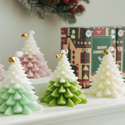 Christmas Tree Candles – Custom Handmade Soy Wax Decorative Aromatic Home Fragrance Gift