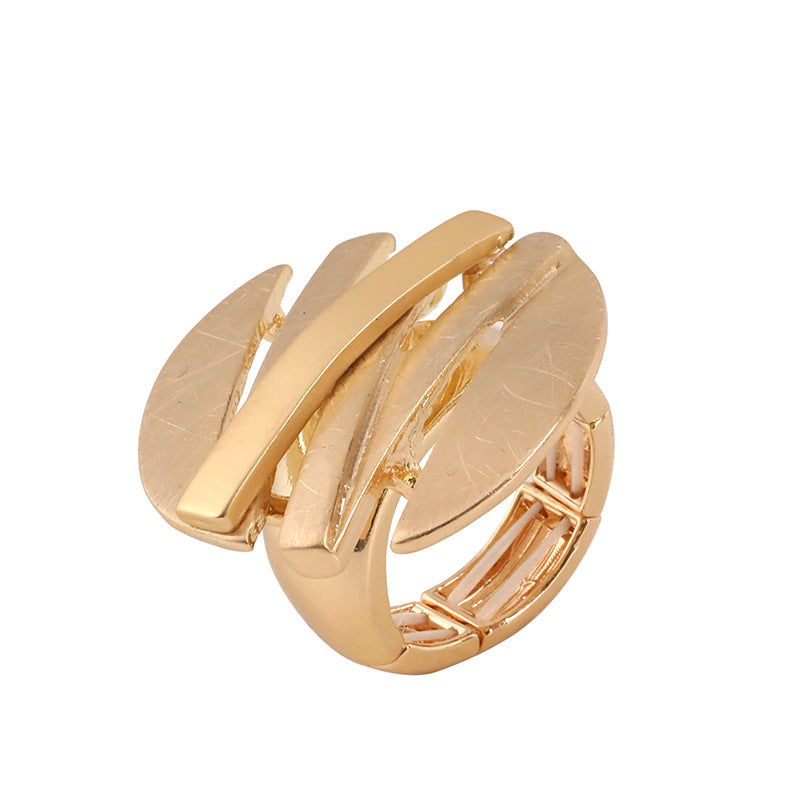 Irregular Chunky Gold Silver Color Rings for Women Men – Adjustable Fashion Jewelry, Trendy & Unique