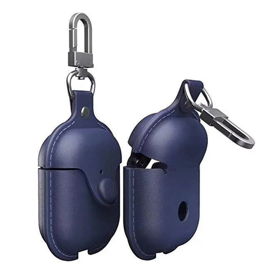 Headphone Case for AirPods – Luxury Genuine Leather Cover for Apple AirPods 2