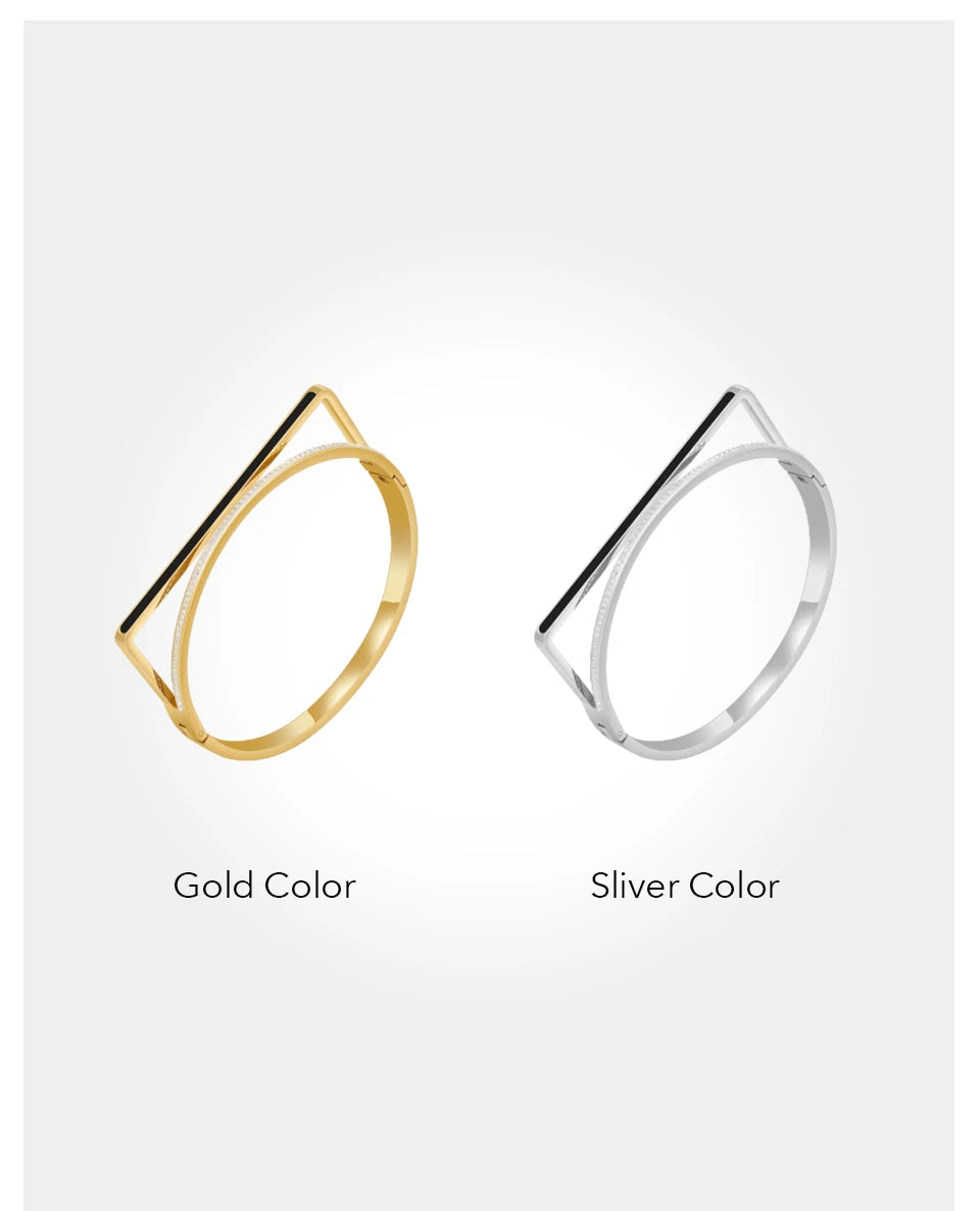 Stainless Steel Cuff Bracelet for Women – Trendy Elegant Stainless Steel Cuff Bracelet Jewelry