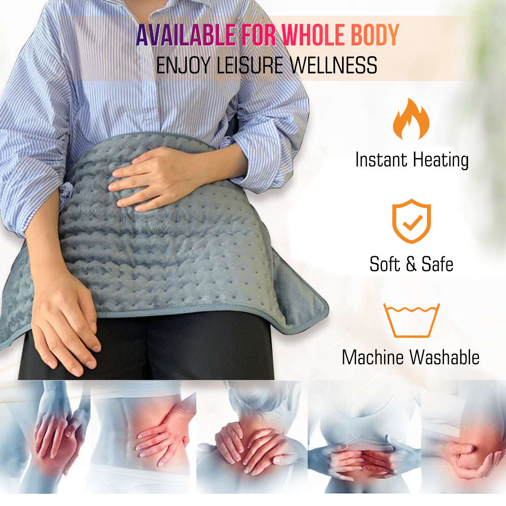 Hailicare Electric Heating Seat Cushion – Intelligent Warm-Up Blanket with Multi-Functional Knee & Waist Pads
