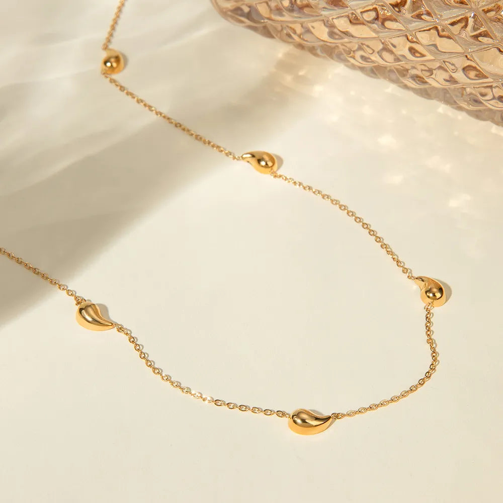 18K Gold-Plated Necklace – Elegant Stainless Steel Fashion Jewelry for Women
