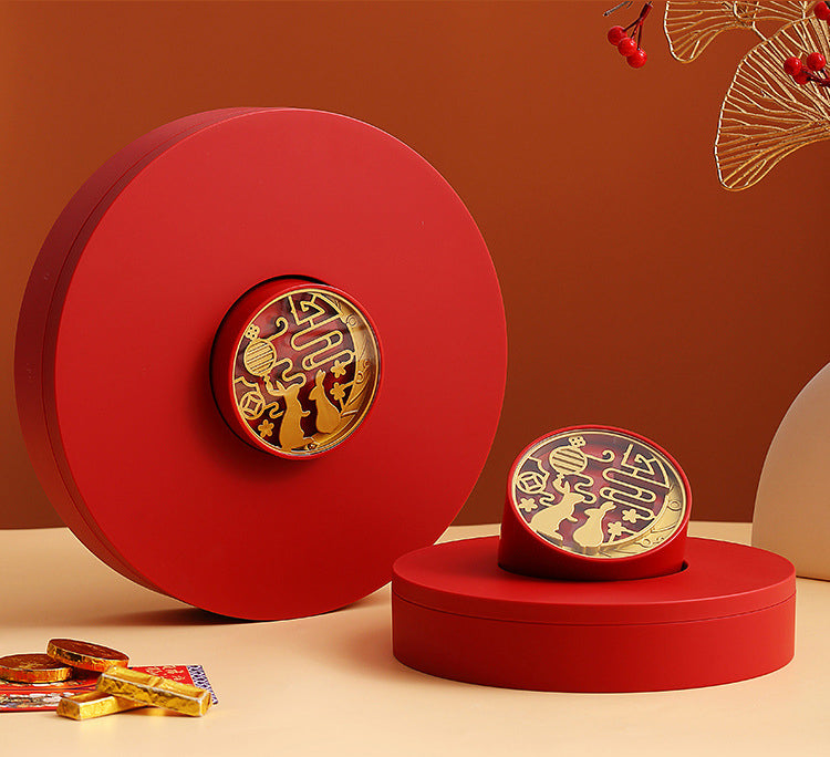 New Year Compartmentalized Candy Tray with Lid – Candy Box for Holidays & Celebrations