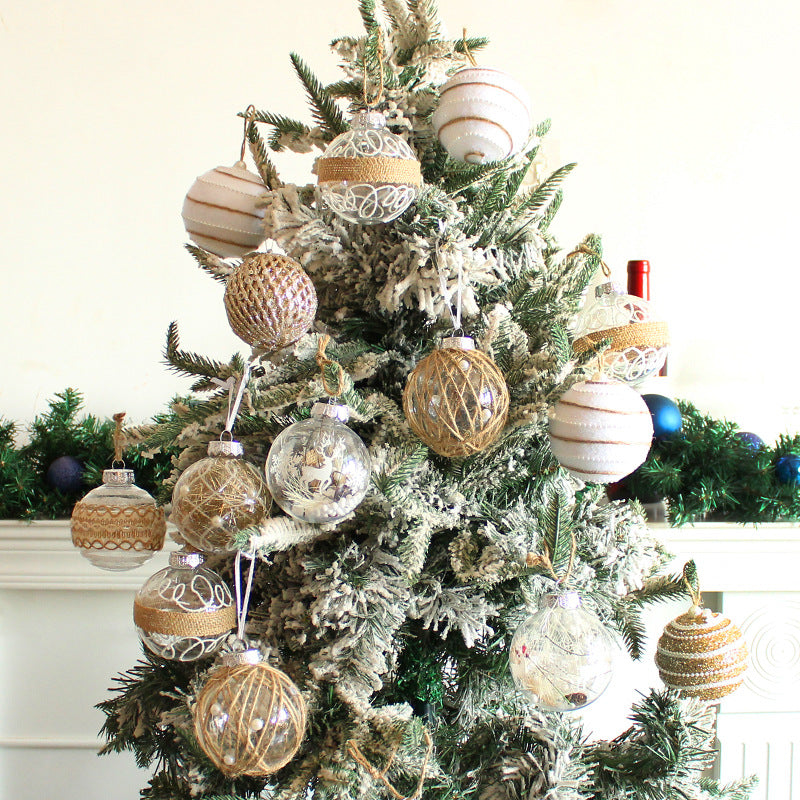 Christmas Ball Set – Painted Hanging Ornaments for Tree & Home Decoration