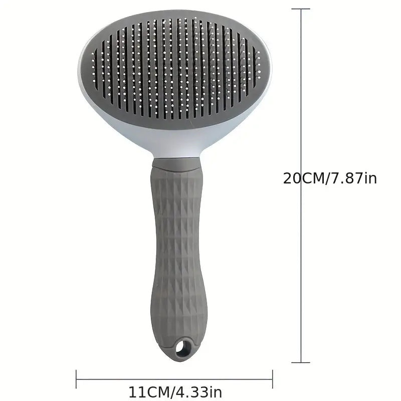 1pc Pet Hair Removal Comb – One-Click Cleaning Needle Comb for Cats & Dogs