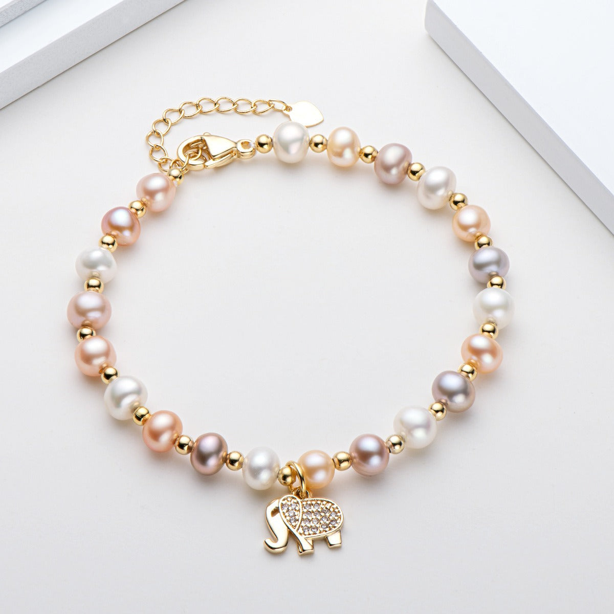 14K Gold Wrapped Pearl Bracelet – Luxury Natural Freshwater Pearl Jewelry for Women