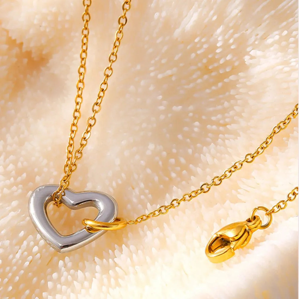 18K Gold-Plated Heart Bracelet – Elegant Luxury Romantic Jewelry Gift for Women