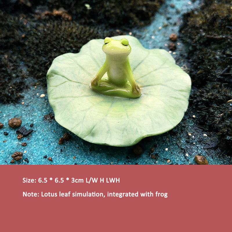 Frog Ornament Creative Flower Pot – Cute Micro Landscape Toad Garden Decoration