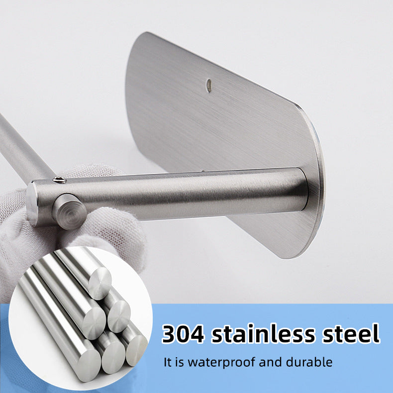 Square Circular Black Perforated Stainless Steel Kitchen Tissue Holder – Cabinet & Roll Organizer