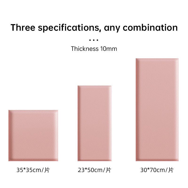 Kids' 3D Wall Stickers – Self-Adhesive Soft Leather Panels | Anti-Collision Wall & Bedhead Panels (2–8 PCS) | Kids’ 3D Wall Stickers Décor