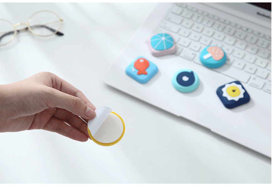 Cartoon Silicone Door Handle Anti-Collision Pad – Wall Protective Suction Cup Bumper