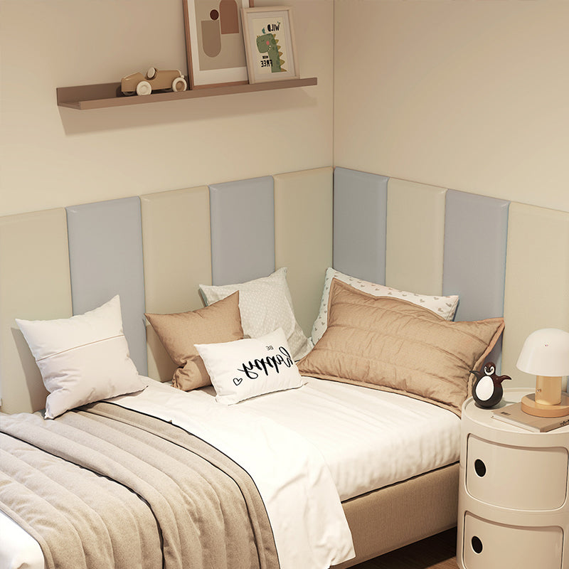 Kids' 3D Wall Stickers – Self-Adhesive Soft Leather Panels | Anti-Collision Wall & Bedhead Panels (2–8 PCS) | Kids’ 3D Wall Stickers Décor