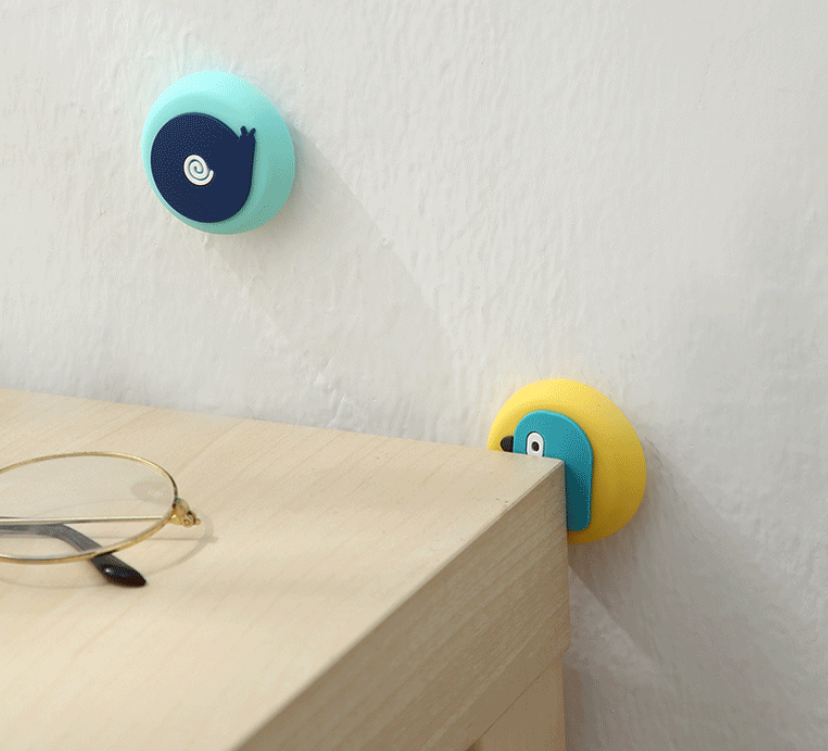 Cartoon Silicone Door Handle Anti-Collision Pad – Wall Protective Suction Cup Bumper