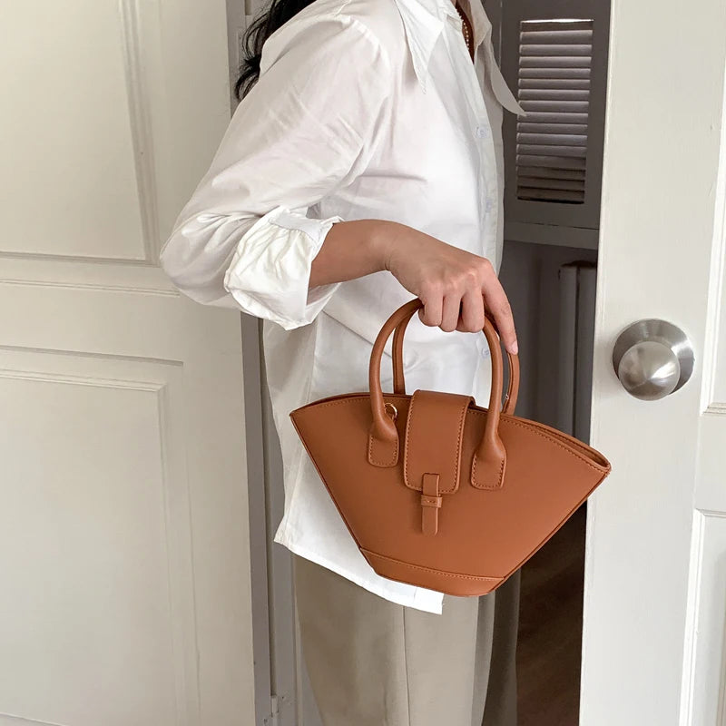 Vintage Shell Bags for Women – Luxury Designer PU Handbags & Small Shoulder Messenger Bag