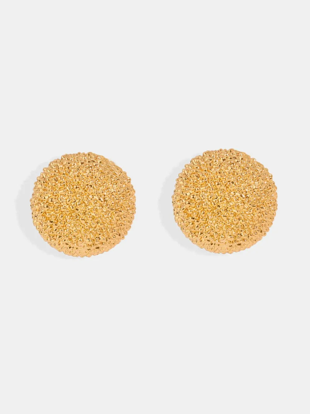 Gold-Plated Geometric Stud Earrings – Minimalist Luxury Jewelry for Women