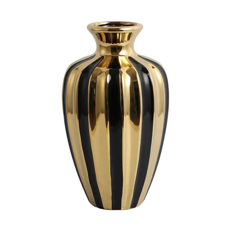 Light Luxury Ceramic Jars – Creative Living Room Vases & Dining Table Decorations