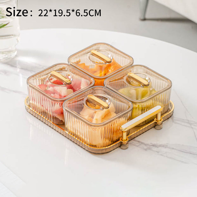 Transparent Fruit Tray – Candy Tray & Nut Dried Fruit Storage Box for Kitchen Organization