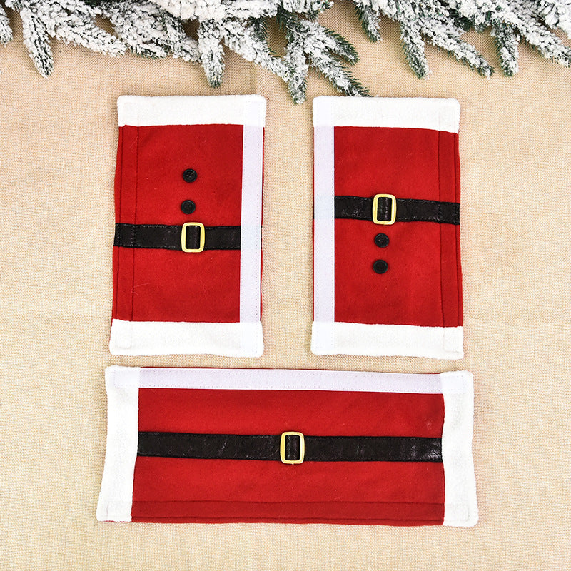 Christmas Fleece Gloves – Home Decorations for Refrigerator, Door Handles & Microwave