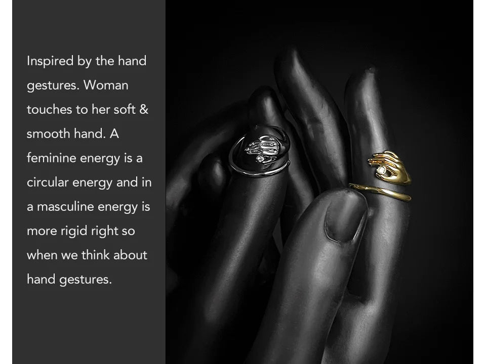 Adjustable Finger Rings – Gold Color Zircon Rings for Women, Party & Wedding Fashion Jewelry