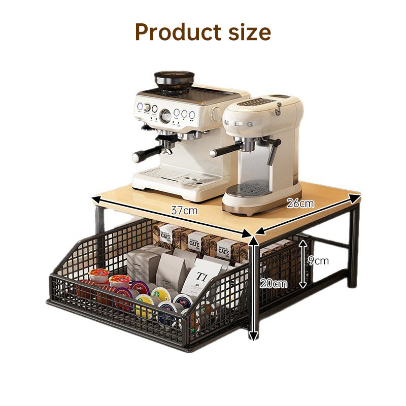 Modern Kitchen Microwave Shelf – Space-Saving Countertop Storage Rack for Appliances & Elegant Organization