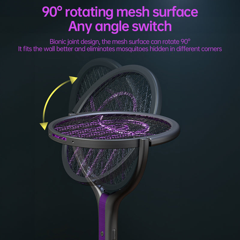 2-in-1 Multi Mosquito Killer Lamp – Retractable Angle USB Rechargeable Bat Repellent