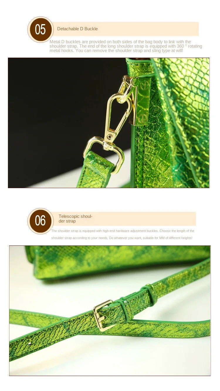 Luxury Fashion Women’s Bag – Small Laser-Cut Genuine Leather Handbag, Shoulder & Crossbody Mom Bag