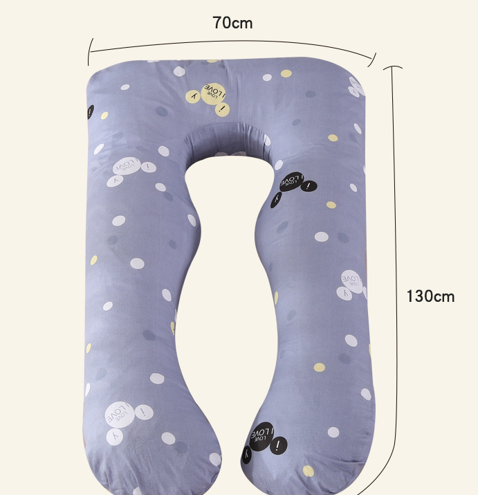 Multifunctional U-Shaped Waist Support Side Sleeping Pillow for Pregnant Women – Pure Cotton Nursing Pillow