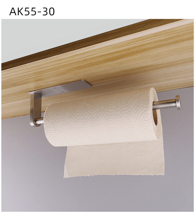 Square Circular Black Perforated Stainless Steel Kitchen Tissue Holder – Cabinet & Roll Organizer