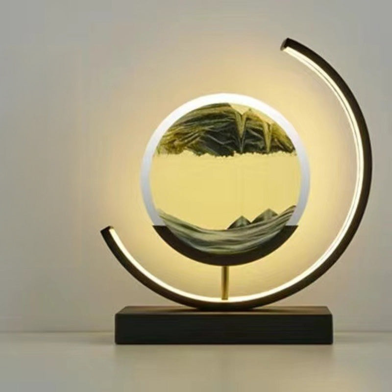 LED Flowing Sand Painting Lamp – Night Light for Home & Unique Gift Idea