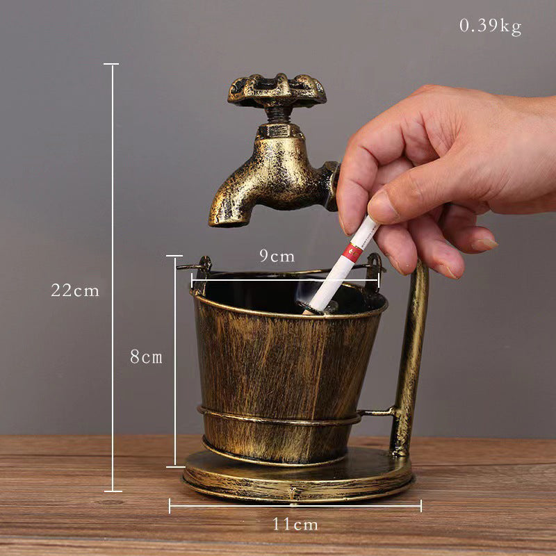 Retro Creative Home Ashtray – Large Bar, Living Room & Office KTV Multi-Function Ornament