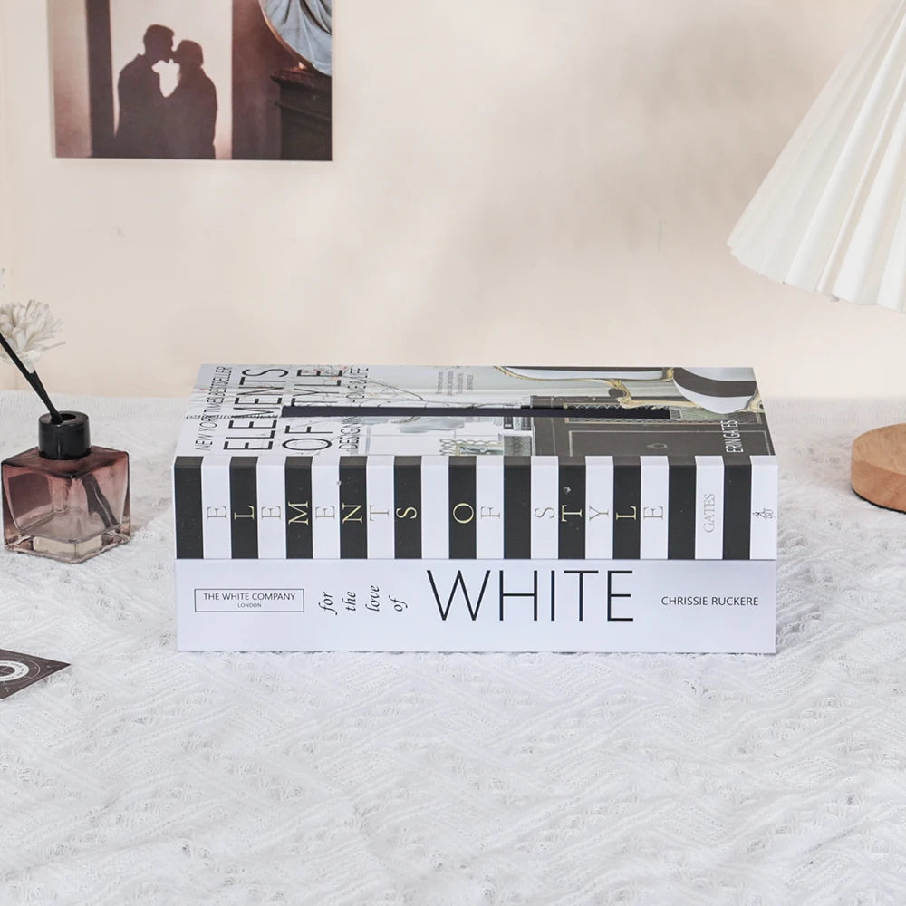 Book Style Tissue Box – Napkin Holder Paper Box Container for Home & Hotel