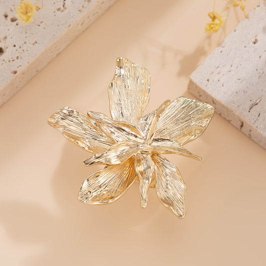 Imitation Pearl Adjustable Ring – Irregular Oval Spiral Trendy Nightclub Women’s Jewelry