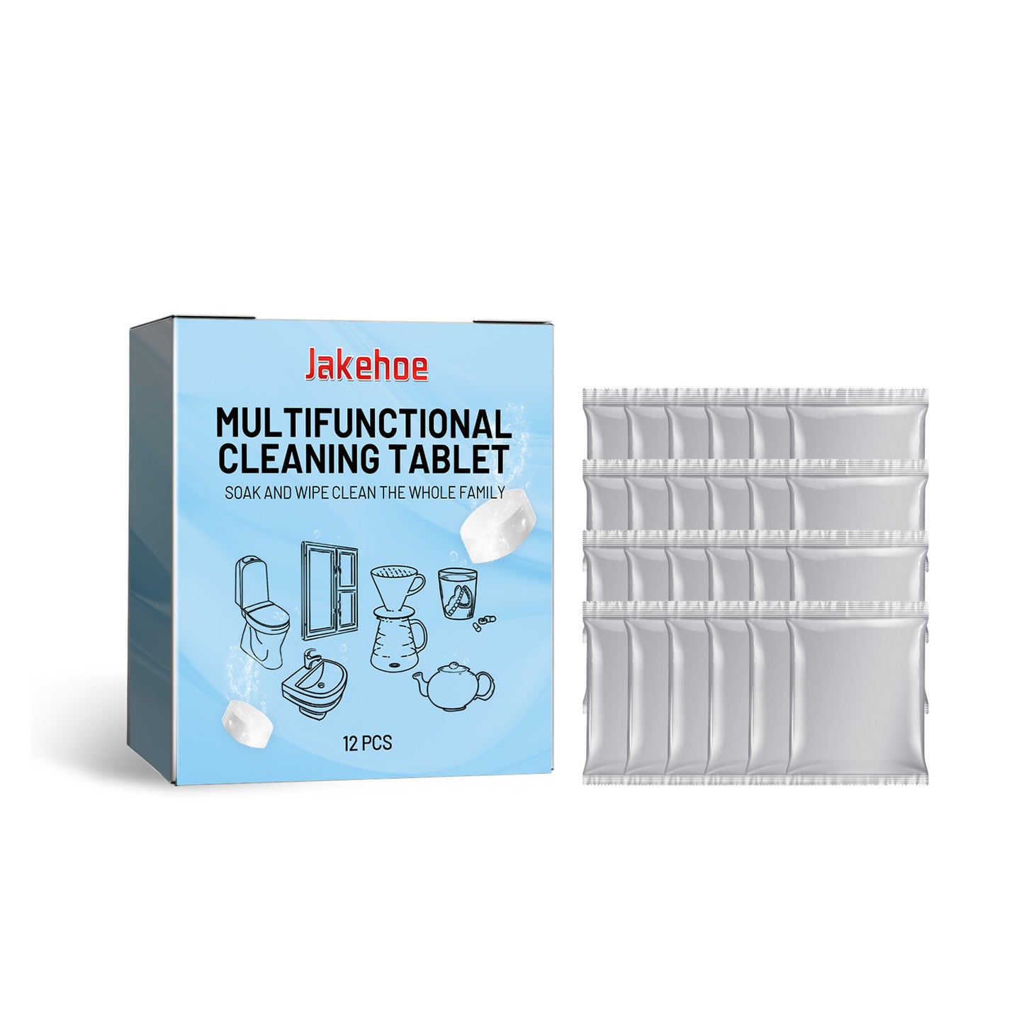 Multifunctional Kitchen Cleaning Tablets – Heavy Oil Cleaner for Stove, Utensils & Stainless Steel