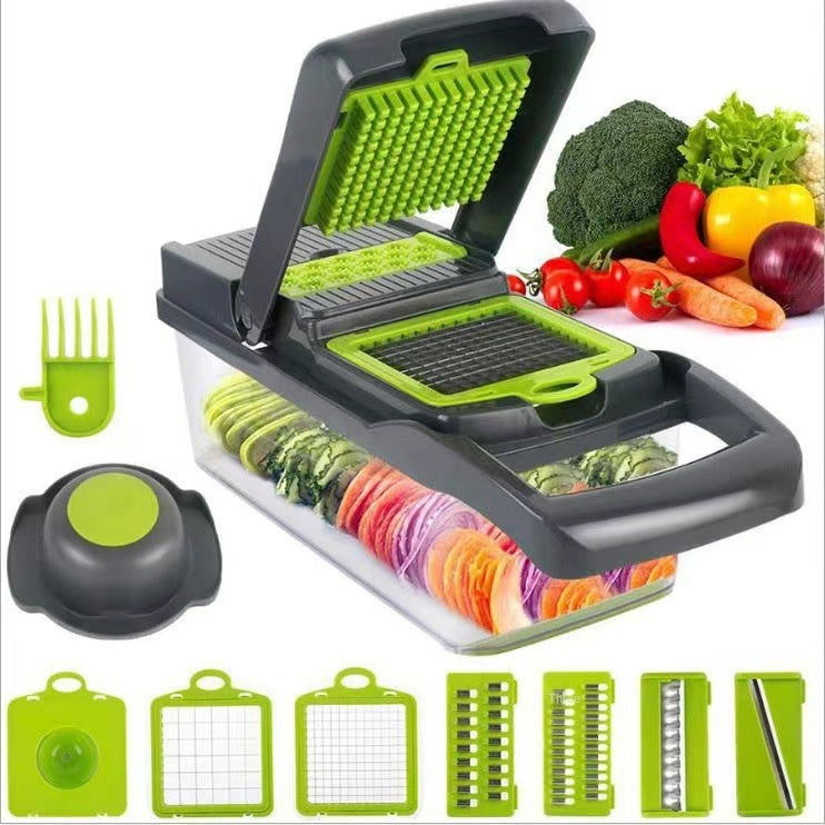 Multifunctional Vegetable Chopper – Kitchen Dicer, Grater, and Shredder Set