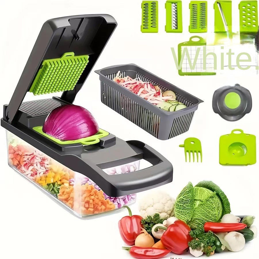 Multifunctional Vegetable Chopper – Kitchen Dicer, Grater, and Shredder Set