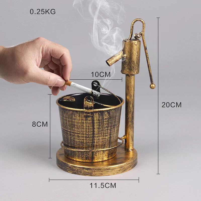 Retro Creative Home Ashtray – Large Bar, Living Room & Office KTV Multi-Function Ornament